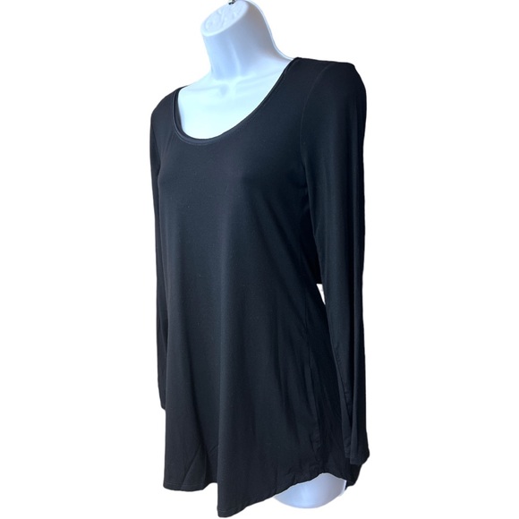 SzXXS White House Black Market Long Sleeve Boat Neck Tunic Black - Picture 4 of 6
